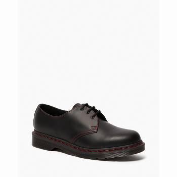 Dr Martens Női 1461 Contrast Stitch Smooth Bőr Oxford Cipő Fekete